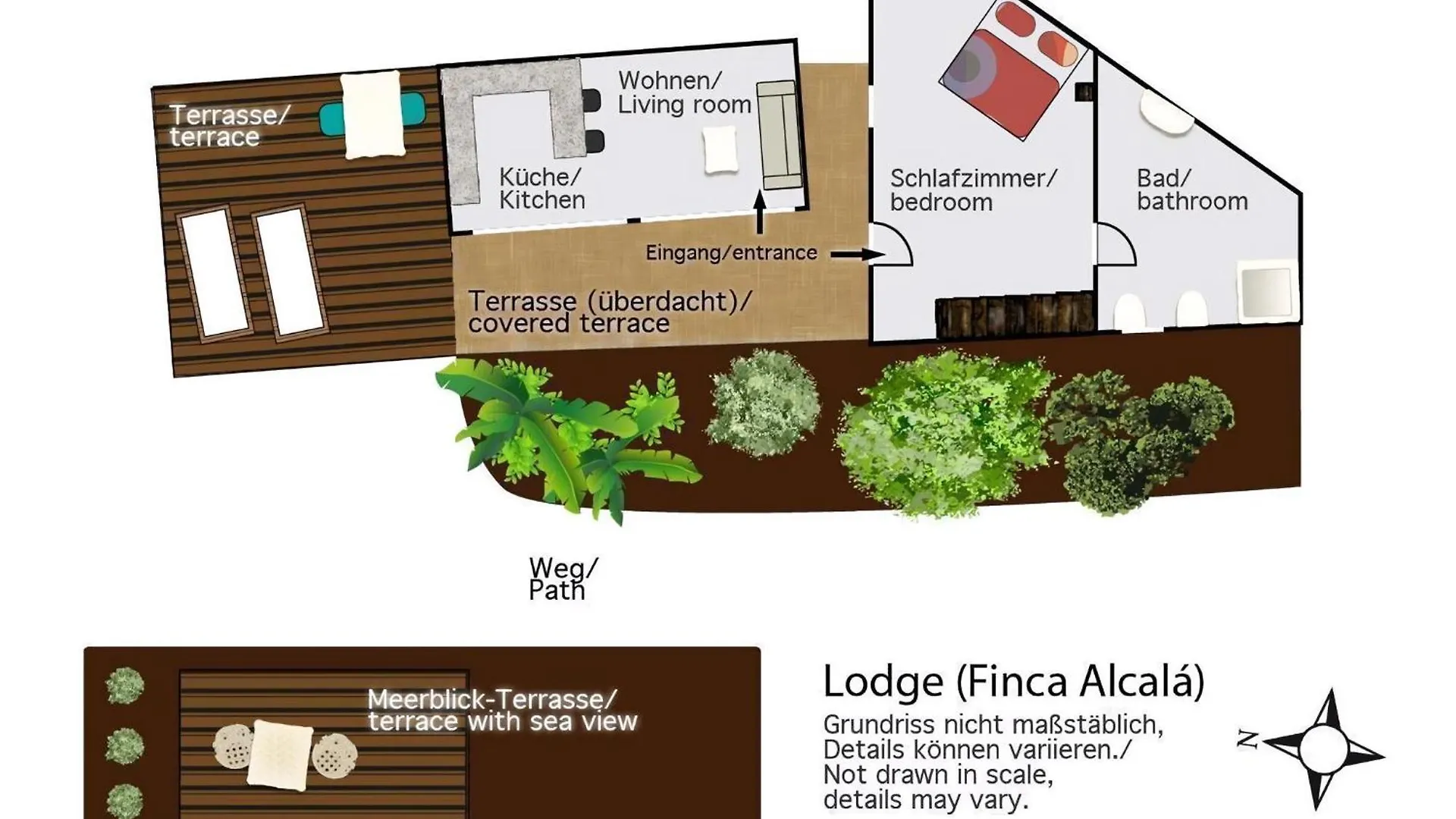 Alcalá Kleines Ferienhaus Casa Lodge Mit Terrasse